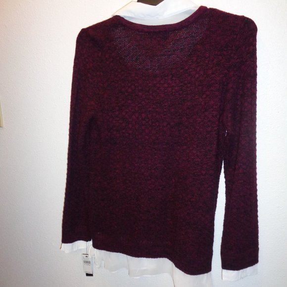 AB Studio Women's Layered Sweater Size XL NWT - Picture 7 of 10